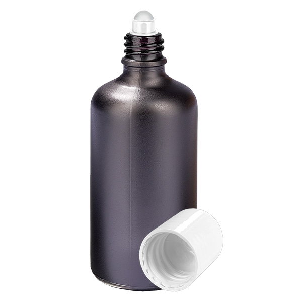 100ml Roll-On Flasche weiß Standardverschluss BlackLine UT18/100