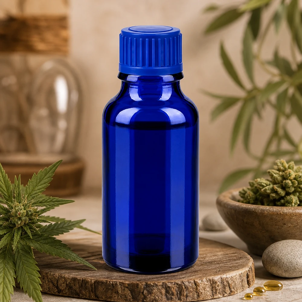 Flacone da 20 ml 11 mm SV blu STD BlueLine UT18/20 Bottiglia in vetro BlueLine da 20 ml con filettatura UT18/20 - lavorazione di alta qualità per uso professionale