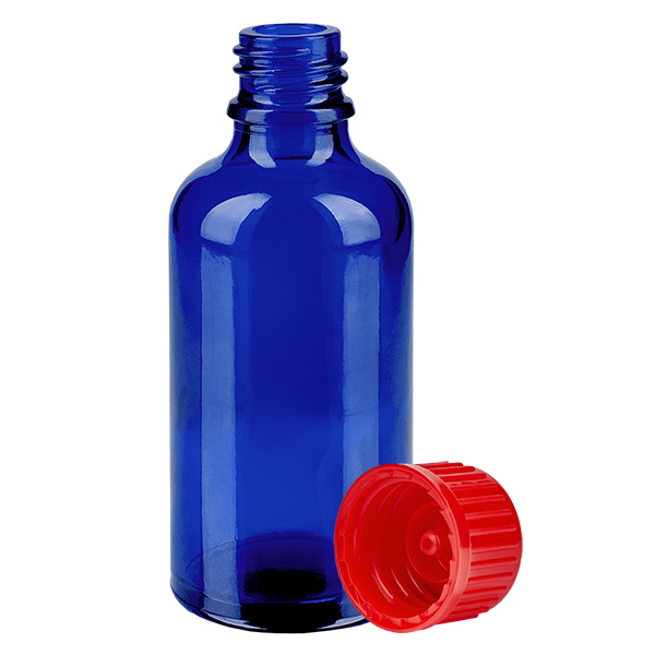 50ml Flasche 11mm Schraubverschluss rot Standard BlueLine UT18/50