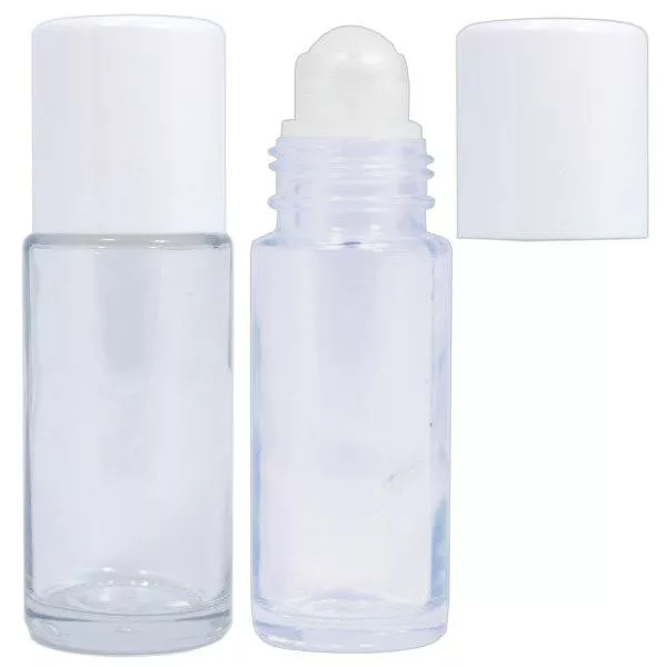 Déodorant à bille 50 ml en verre clair Déodorant à bille 50 ml en verre clair