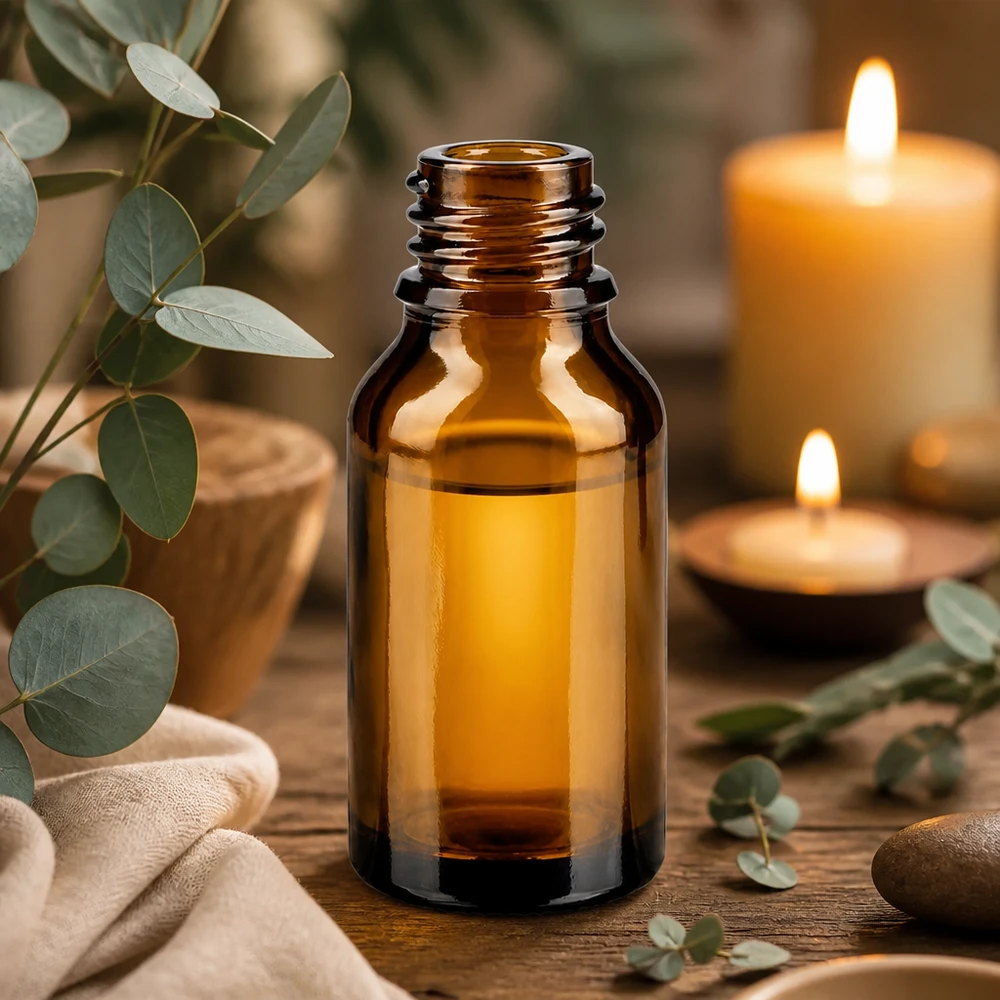 Tropfflasche 15 ml DIN 18 Braunglas 15ml ApoGlas Flasche in elegantem Braun für stilvolle Aufbewahrung von Essenzen und Tinkturen