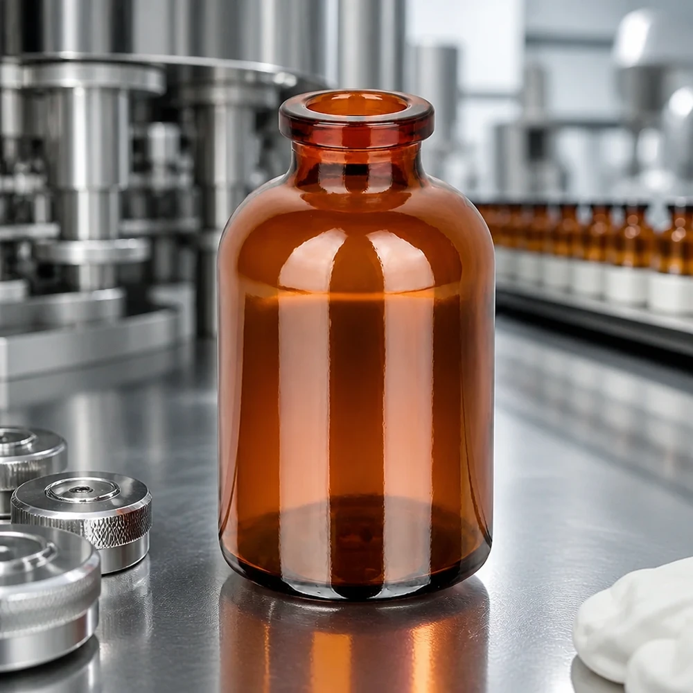 Flacone per iniezione in vetro ambrato 30ml Lichtgeschützte Injektionsflasche 30ml aus Braunglas für empfindliche Biologika und Impfstoffe
