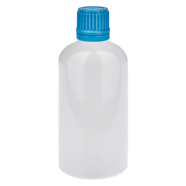 Flacone da 100 ml Tappo a vite da 11 mm blu Tappo di sicurezza WhiteLine UT18/100 Flacone da 100 ml Tappo a vite da 11 mm blu Tappo di sicurezza WhiteLine UT18/100