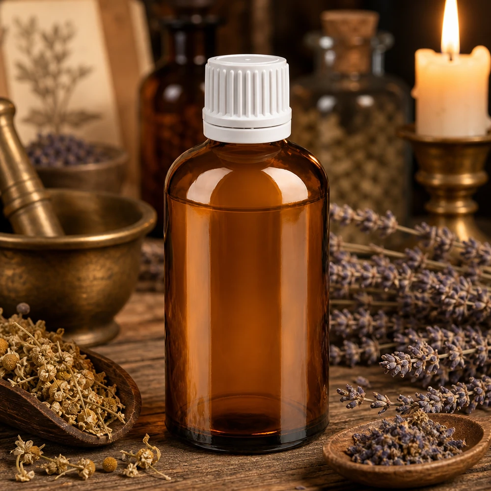 Flacone da laboratorio da 100 ml con inserto contagocce per l'erogazione controllata di liquidi