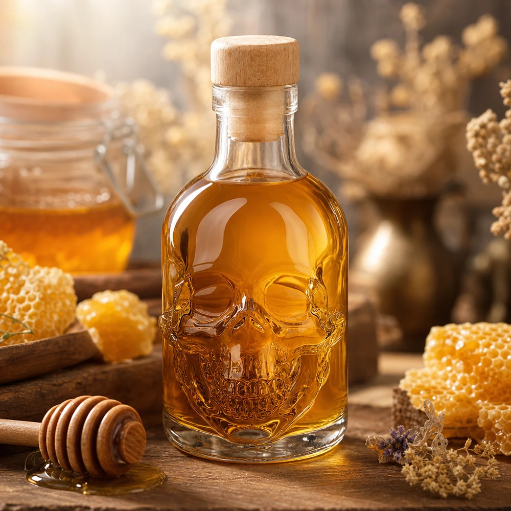 Bottiglia in vetro da 200 ml Jack con tappo in sughero con impugnatura in legno UNiTWIST® Bottiglia in vetro da 200 ml Jack con tappo in sughero con impugnatura in legno UNiTWIST®