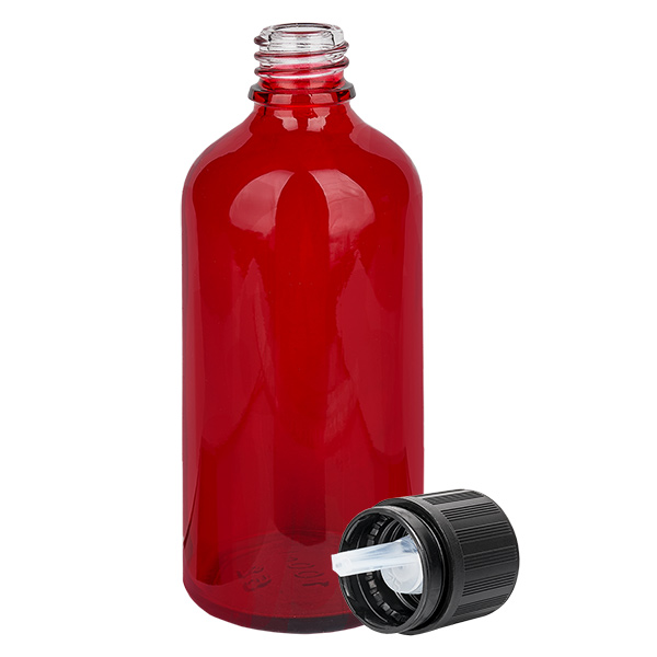 Flacone contagocce da 100 ml 1mm s. OV KiSi Bli RedL. UT18/100 Flacone contagocce da 100 ml 1mm s. OV KiSi Bli RedL. UT18/100
