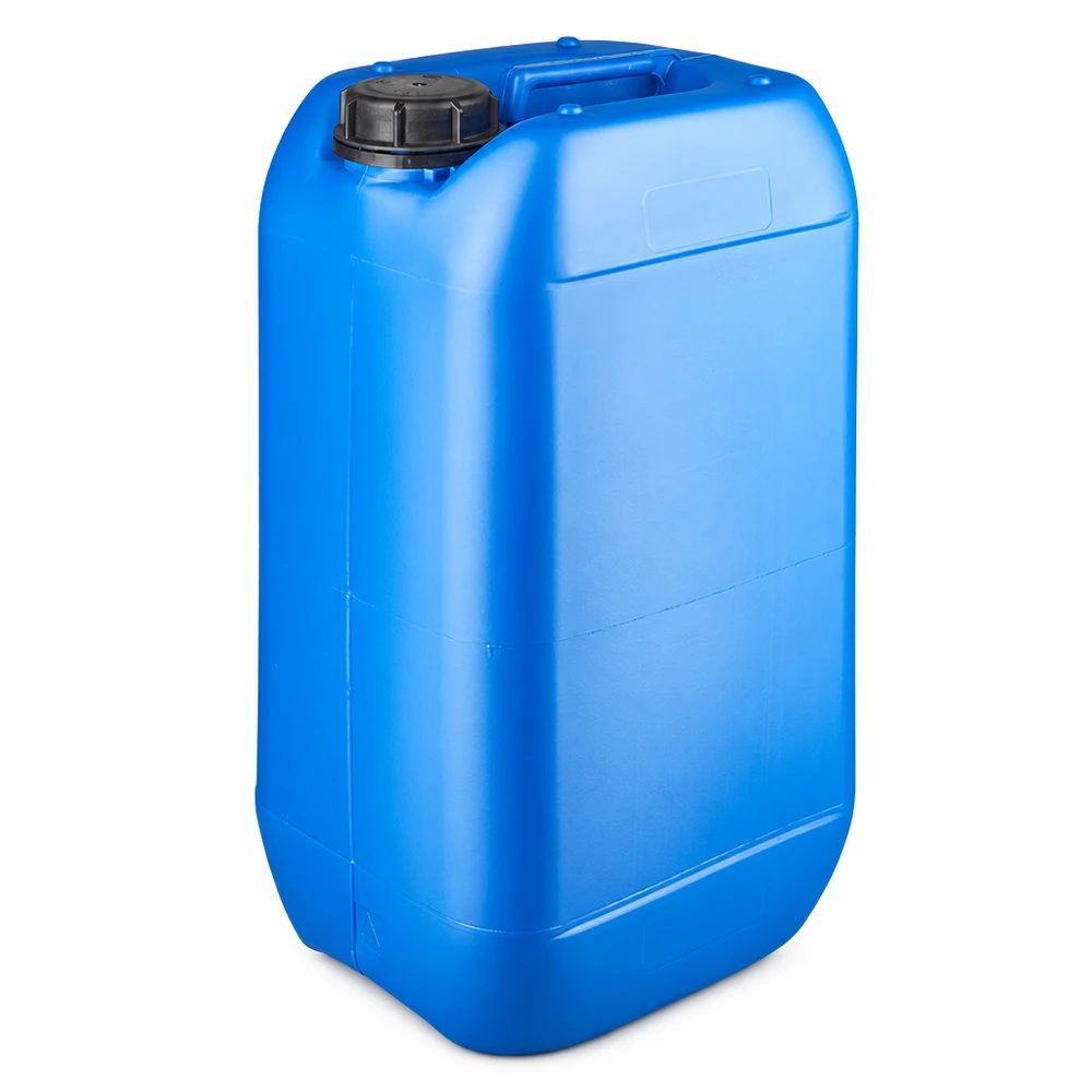 Kanister 15 Liter blau mit Schraubverschluss Originalitätsverschluss Blauer Stapelkanister 15 Liter mit Originalitätsverschluss und ergonomischem Griff