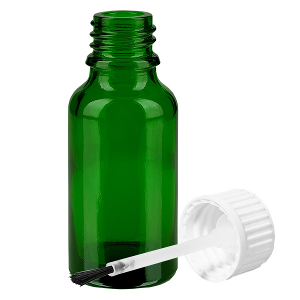 20ml Pinselflasche weiß Standardverschluss GreenLine UT18/20