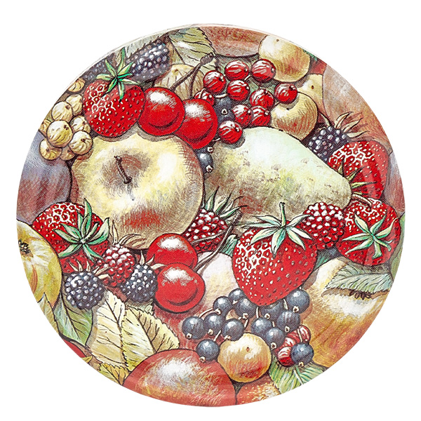 1062ml Rundglas + BasicSeal Deckel Obst-Dekor UNiTWIST