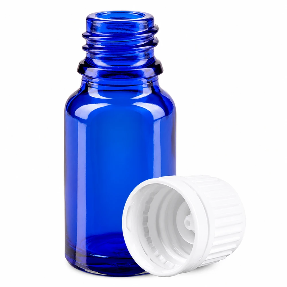 10ml Flasche 11mm Schraubverschluss weiß Originalitätsverschluss BlueLine UT18/10 10ml Flasche 11mm Schraubverschluss weiß Originalitätsverschluss BlueLine UT18/10