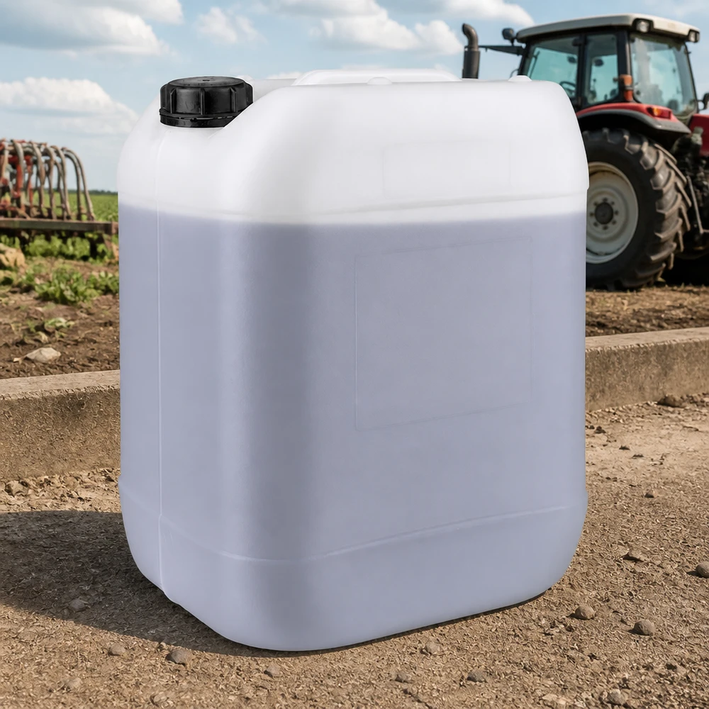 Rechteckiger Flüssigkeitskanister 20 Liter für Traktor und Landmaschinen geeignet