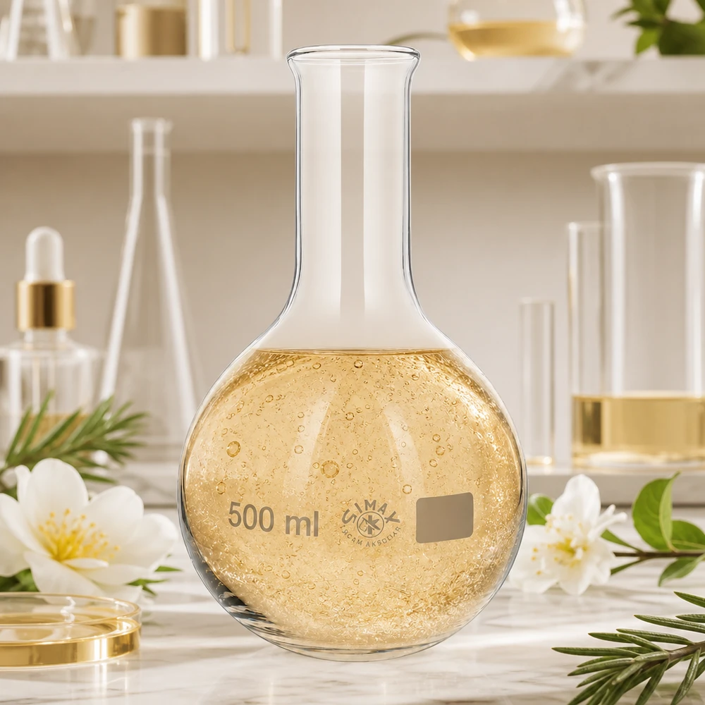 Matraccio da 500 ml a collo stretto Pallone a fondo tondo da 500 ml con collo stretto in vetro da laboratorio di alta qualità