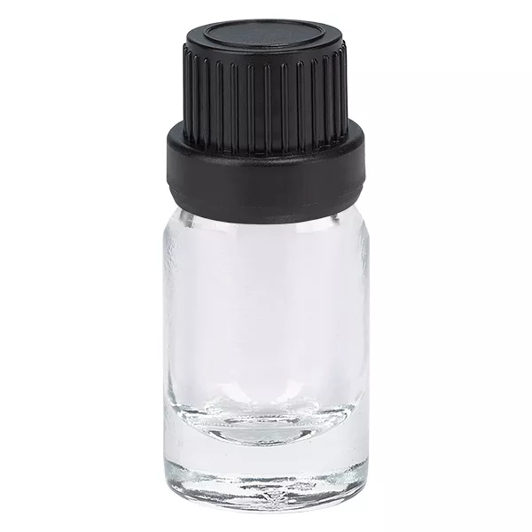 Flacon compte-goutte 5ml 2mm noir OV ClearLine UT18/5