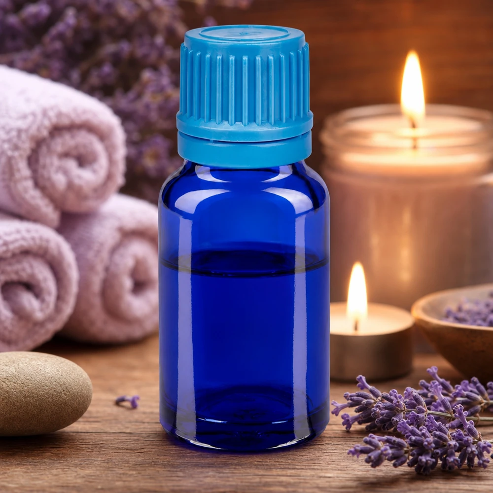 10ml Flasche 11mm Schraubverschluss blau Originalitätsverschluss BlueLine UT18/10 Premium 10ml Flasche mit 11mm Öffnung perfekt für Tropfanwendungen und Mischungen
