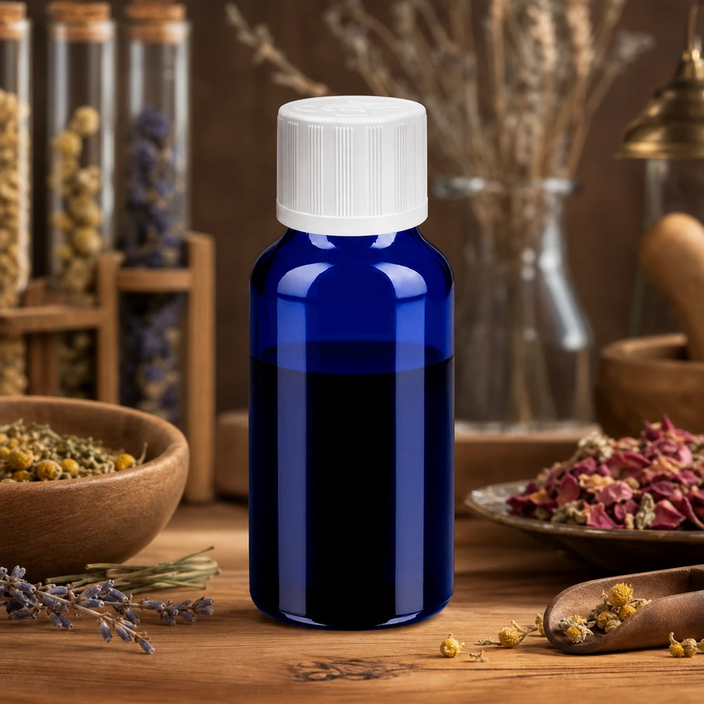 Flacone in vetro ambrato da 20 ml con tappo a prova di perdite per l'uso in movimento