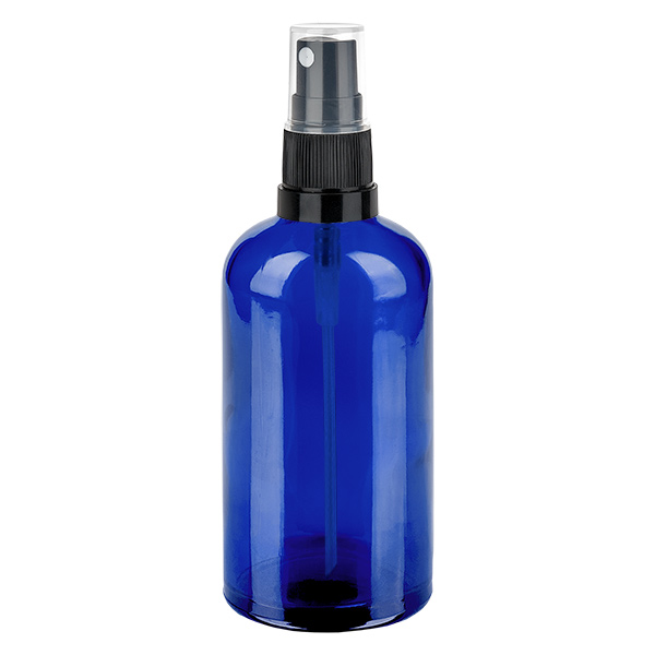 Flacone spray da 100 ml nero/tr. STD BlueLine UT18/100 Flacone spray da 100 ml nero/tr. STD BlueLine UT18/100