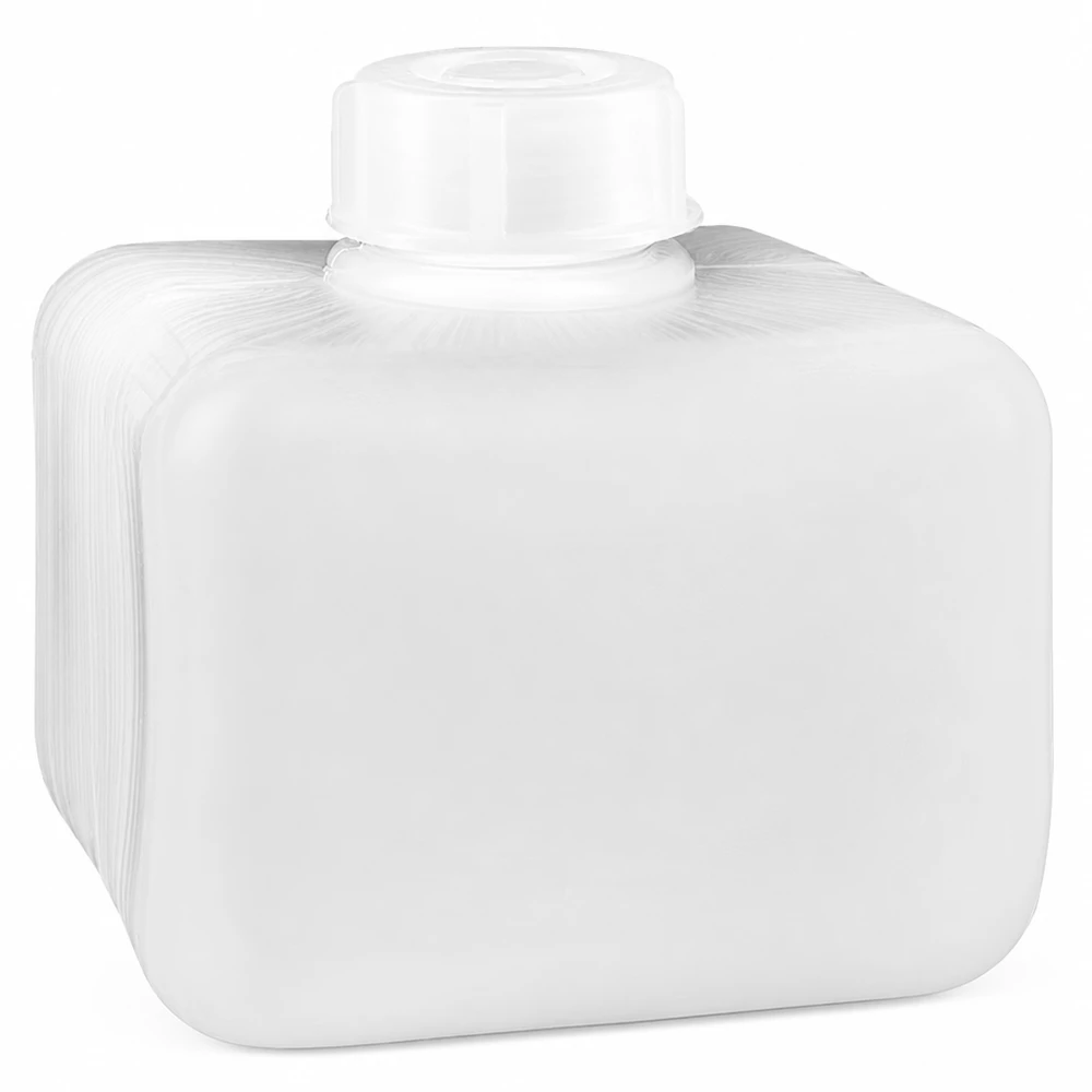 Flacon à produits chimiques 250 ml à col étroit, PEHD couleur naturelle, avec bouchon GL 28 Flacon pour produits chimiques de 250 ml en plastique PE-HD, adapté au contact alimentaire, résistant aux acides, couleur naturelle, blanc