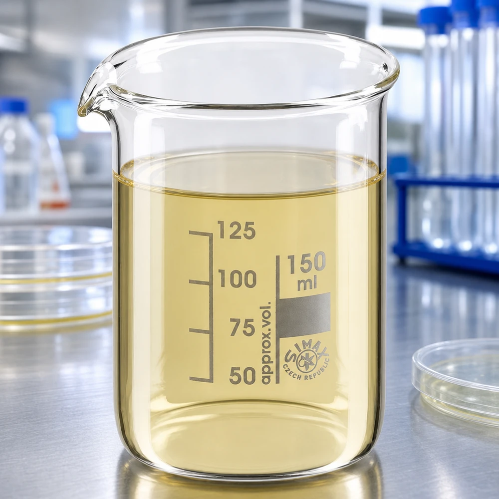 Becher 150ml in vetro borosilicato, forma bassa Bicchiere trasparente da 150 ml di forma bassa con beccuccio di versamento per applicazioni professionali di laboratorio