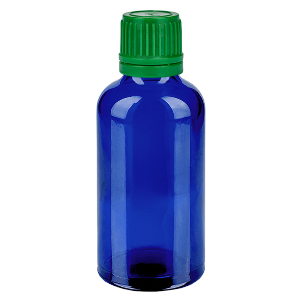 50ml Flasche 11mm Schraubverschluss grün Originalitätsverschluss BlueLine UT18/50