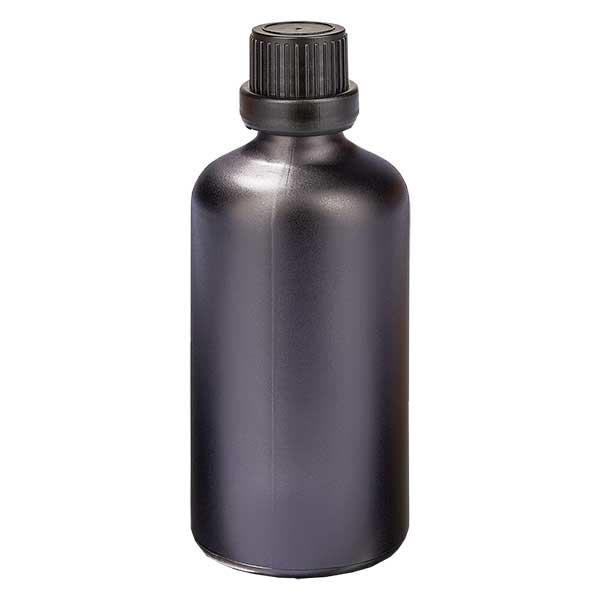 100ml Flasche 11mm Schraubverschluss Originalitätsverschluss BlackL. UT18/100