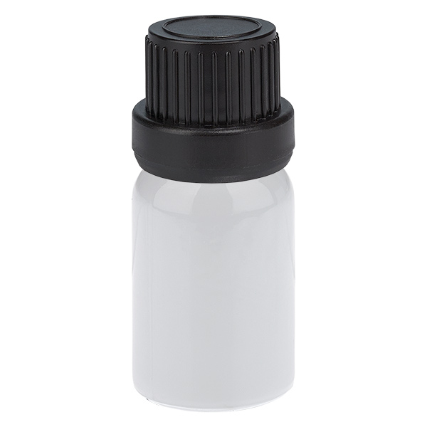 Flacone contagocce da 5 ml 2 mm nero Tappo di sicurezza WhiteLine UT18/5 Flacone contagocce da 5 ml 2 mm nero Tappo di sicurezza WhiteLine UT18/5
