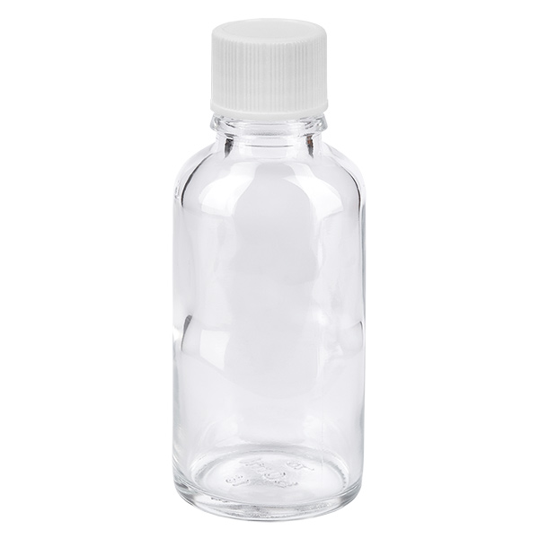 Bottiglia da 30ml 11mm SV bianco STD ClearLine UT18/30 Bottiglia da 30ml 11mm SV bianco STD ClearLine UT18/30