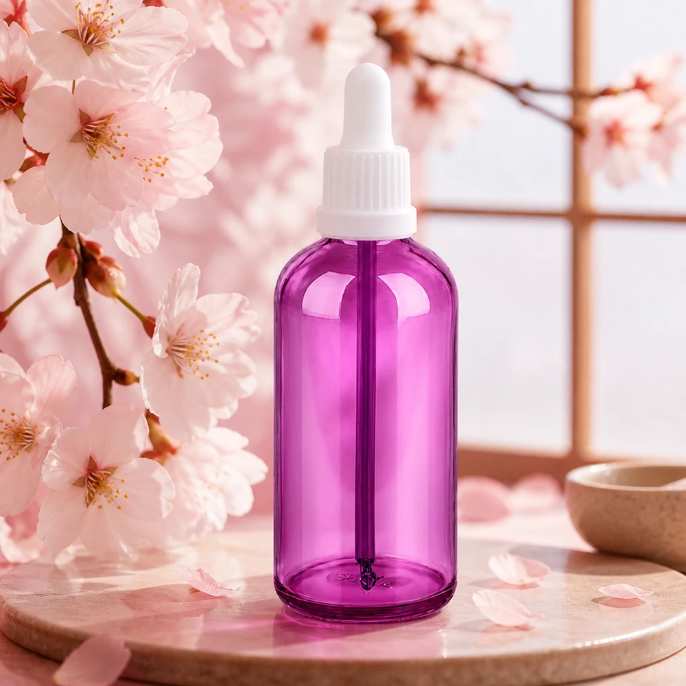 Bottiglia per pipette PurpleLine da 100 ml in vetro con protezione UV per sostanze sensibili alla luce