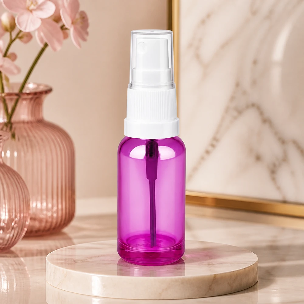 20ml Sprayflasche weiss/transparent Standard PurpleLine UT18/20 Violette 20ml Sprühflasche transparent mit ergonomischem Design für einfache Handhabung