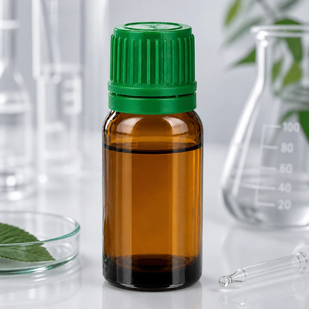 Flacone BrownLine da 10 ml con tappo verde perfetto per cosmetici e miscele fai da te