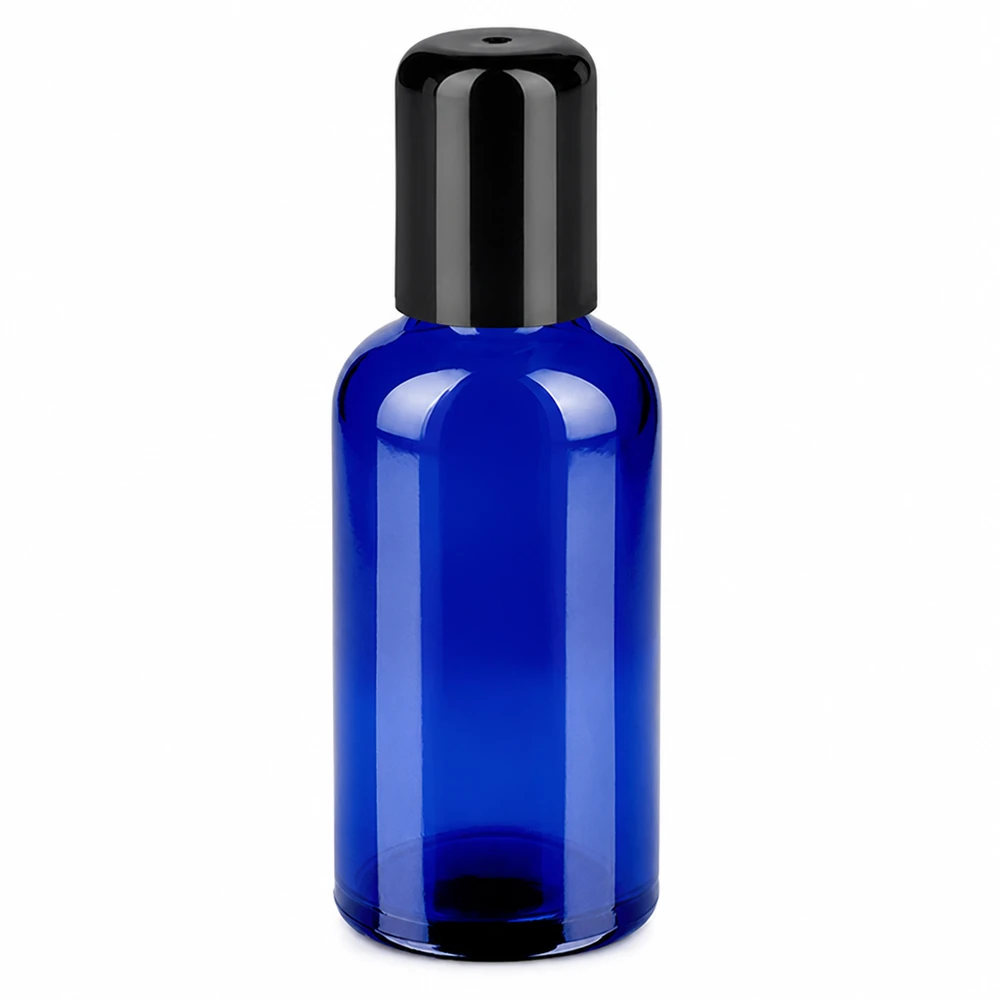 Flacon Roll-On 50ml noir STD BlueLine UT18/50 Flacon roll-on 50ml noir STD BlueLine UT18/50 parfait pour les huiles essentielles et les sérums
