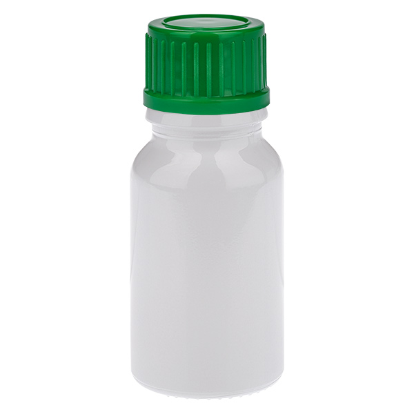Flacone da 10 ml con tappo a vite da 11 mm verde standard WhiteLine UT18/10 Flacone da 10 ml con tappo a vite da 11 mm verde standard WhiteLine UT18/10