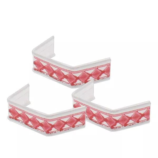 U-Clipbandverschluss rot/weiß (100er Pack) 40mm U-Clipbandverschluss rot/weiß (100er Pack) 40mm