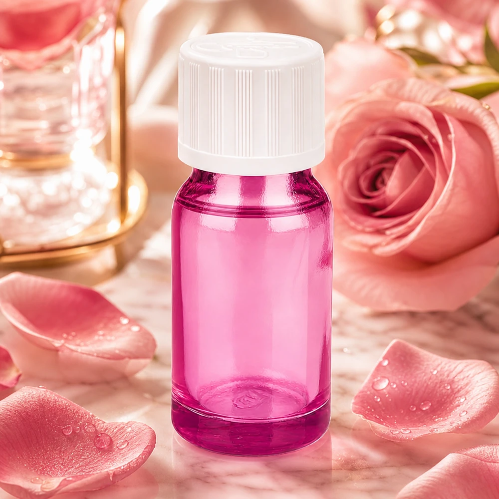 10ml Tropfflasche 1.2mm weiß Standard Kindersicher PurpleLine.UT18/10 10ml Portionsflasche transparent-violett mit 1.2mm Tropföffnung für Beauty-Produkte
