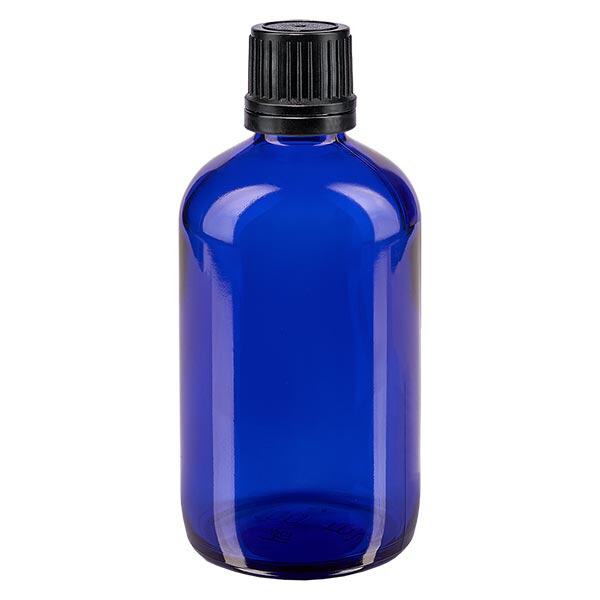 100ml ble. (Glo.)Bottiglia GR OV nero/8mm ApoGlas 100ml ble. (Glo.)Bottiglia GR OV nero/8mm ApoGlas