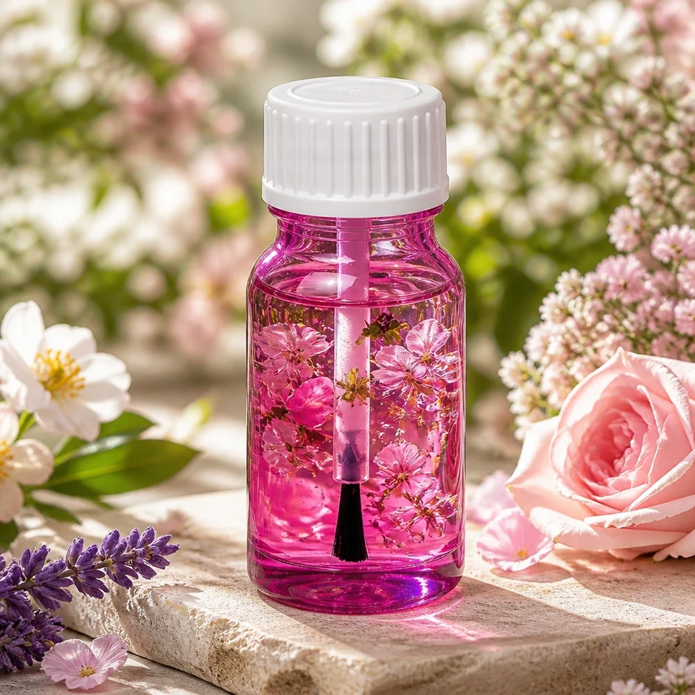 10ml Pinselflasche weiss Standard PurpleLine UT18/10 Elegante 10ml Pinselflasche weiss STD PurpleLine UT18/10 mit Pinsel für Nagellack Applikation