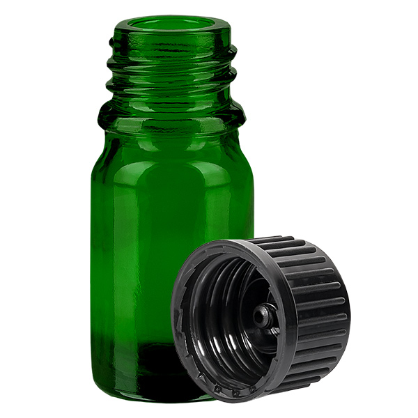 5ml Flasche 11mm Schraubverschluss schwarz Standard GreenLine UT18/5
