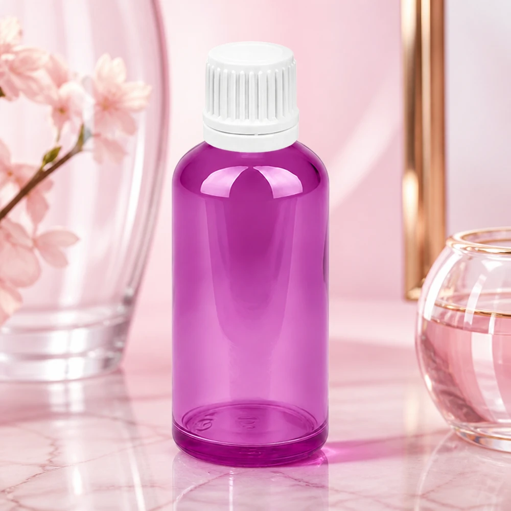 Flacone contagocce da 50ml 0,7mm bianco Originality tappo a vite PurpleLine UT18/50 Flacone contagocce da 50 ml in materiale robusto con tappo a vite bianco resistente per l'uso quotidiano