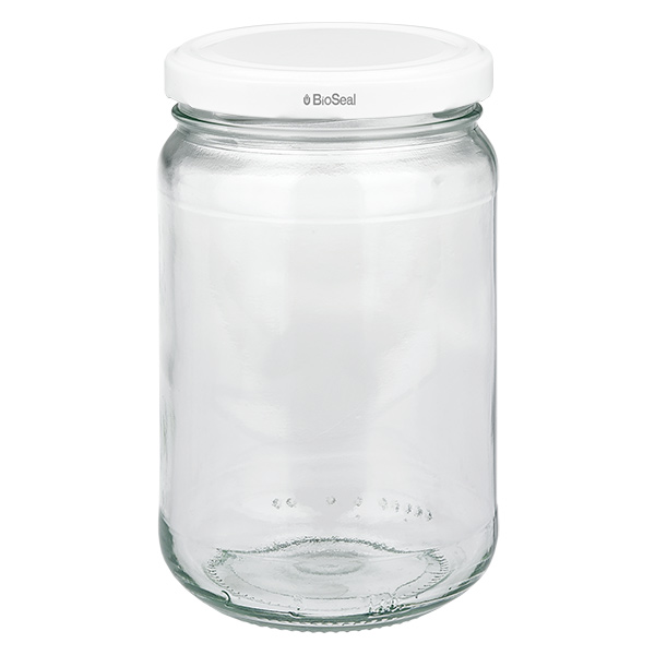 305ml Rundglas + BioSeal Deckel weiß UNiTWIST