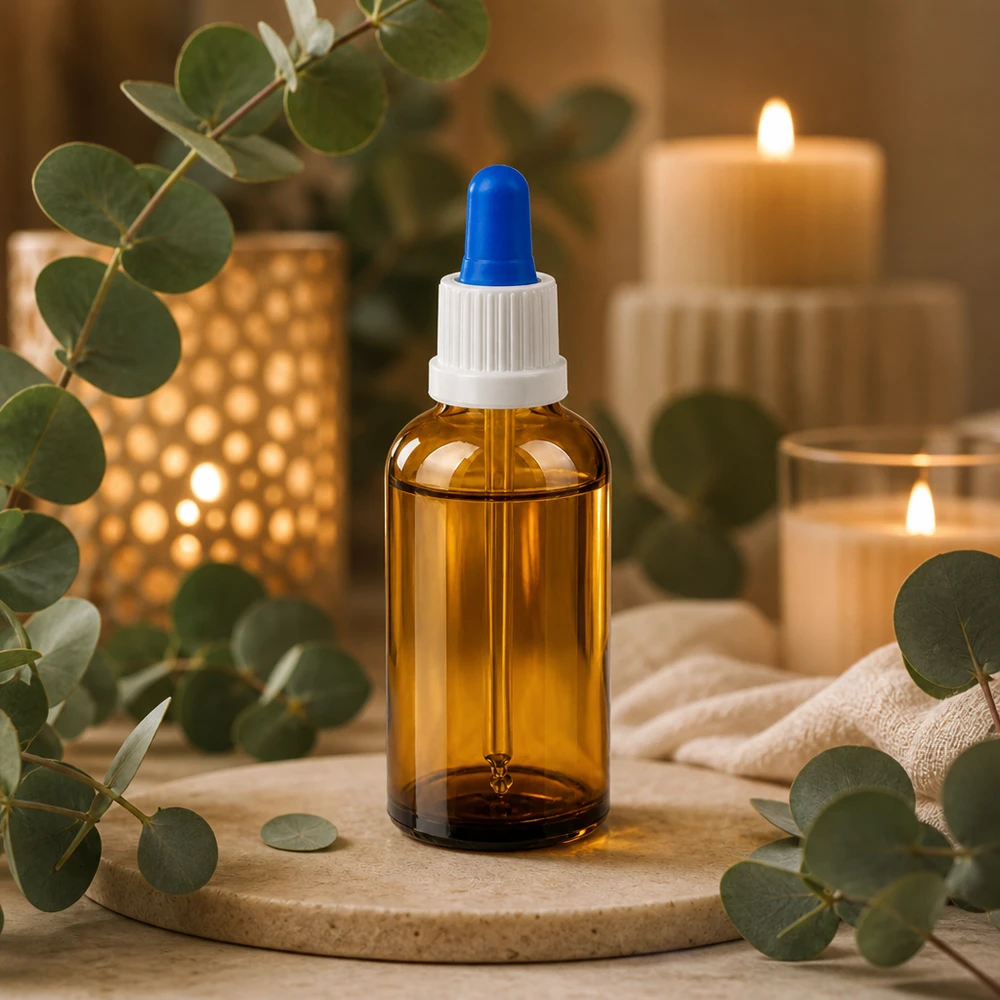 50ml Pipettenflasche weiß/blau Originalitätsverschluss BrownLine UT18/50 Professionelle 50ml Pipettenflasche UT18/50 Gewinde für pharmazeutische Anwendungen