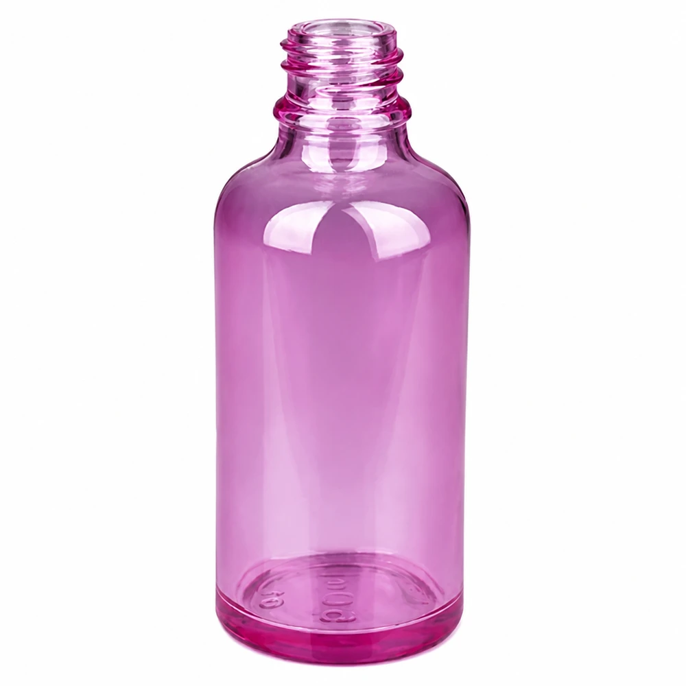 Flacone spray da 50 ml bianco/trasparente Standard PurpleLine UT18/50 Flacone da 50 ml con filettatura STD rosa trasparente per l'uso mobile in viaggio