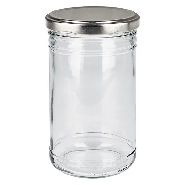 1053ml Sturzglas + BasicSeal Deckel silb matt UNiTWIST