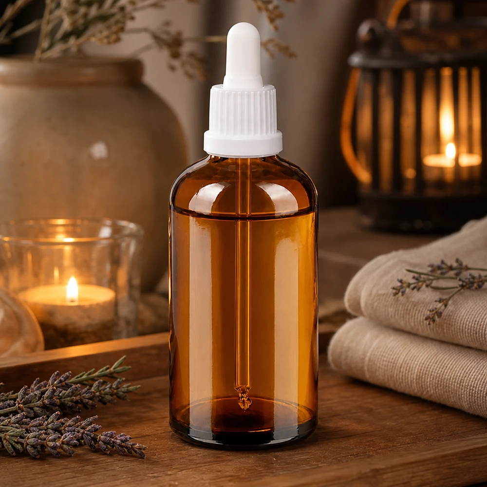 100ml Pipettenflasche weiß Originalitätsverschluss BrownLine UT18/100 Premium Glasflasche 100ml mit Pipettenaufsatz optimal für Laboranwendungen geeignet