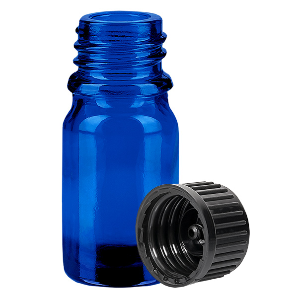5ml Flasche 11mm Schraubverschluss schwarz Standard BlueLine UT18/5