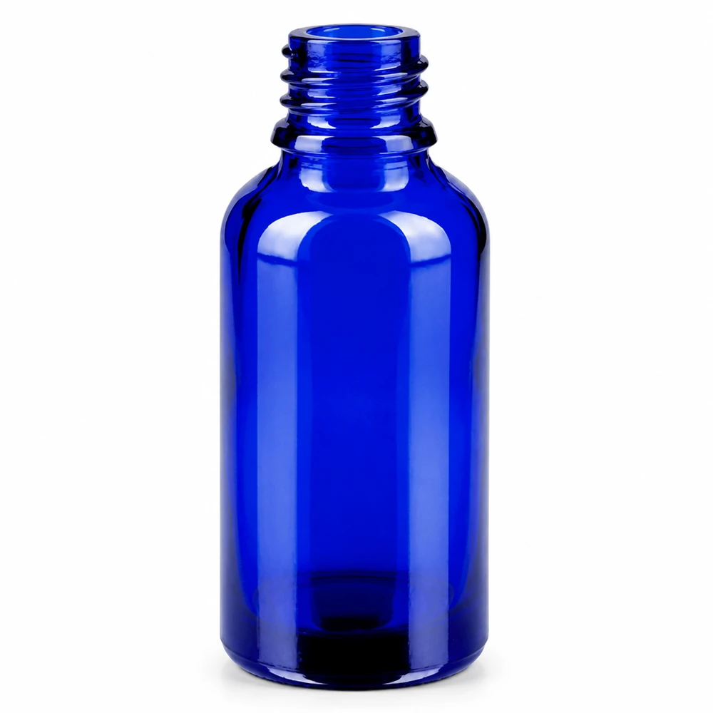 Flacone spray professionale in vetro blu da 30 ml per una distribuzione uniforme delle soluzioni