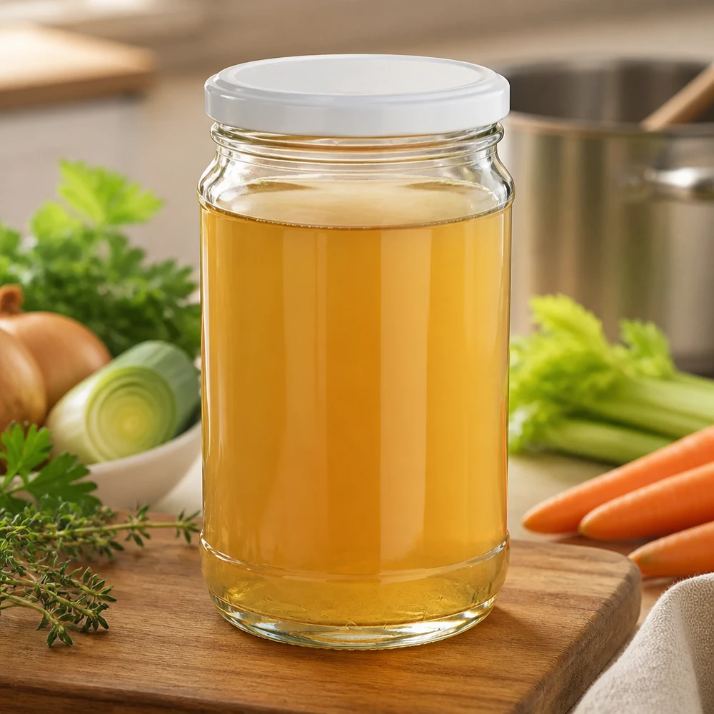 370ml Rundglas + BasicSeal weiß UNiTWIST UNiTWIST 370ml Vorratsglas mit BasicSeal Deckel weiß ideal zum Einkochen von selbst gemachter Suppe
