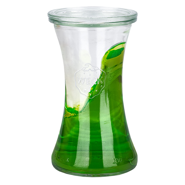 12er Set Weck Gläser 200ml Delikatessenglas mit 12 Glasdecke