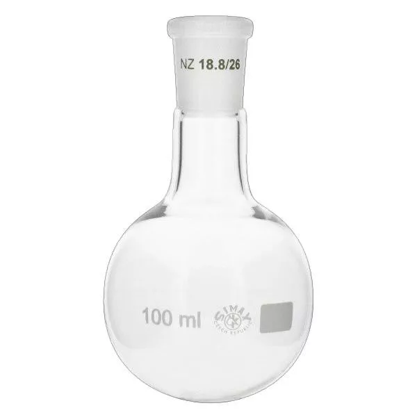 Rundkolben 100ml mit Normschliff (19/26) Rundkolben 100ml mit Normschliff (19/26)