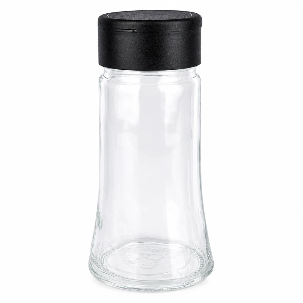 Barattolo per sale/spezie da 95 ml con dosatore, nero Barattolo per sale/spezie da 95 ml con dosatore, nero