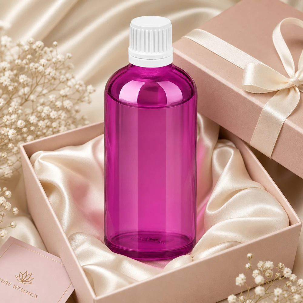 100ml Tropfflasche 0.7mm weiss Originalität Schraubverschlusserschluss PurpleLine UT18/100 Praktische 100ml Tropfflasche in Geschenkverpackung perfekt als Wellness-Geschenk oder für Reisen