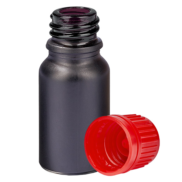 Bottiglia da 10ml 11mm SV rosso OV BlackLine UT18/10 Bottiglia da 10ml 11mm SV rosso OV BlackLine UT18/10